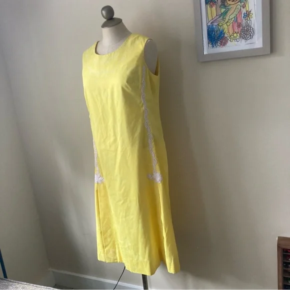 Vintage The Lilly Pulitzer Yellow Dress - Picture 6 of 13